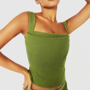 Imogene Corset Top Olive sz L